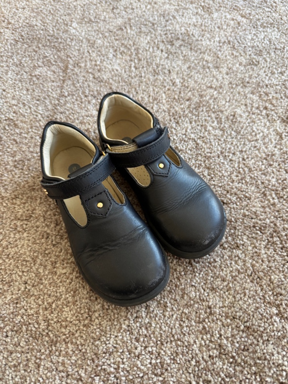 Bobux Black Leather Toddler Mary Jane's Size 27/10